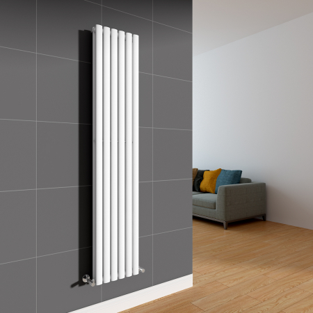 Radiatoare Verticale Design - RADIATOR OTEL VERTICAL QUEBIS ALB