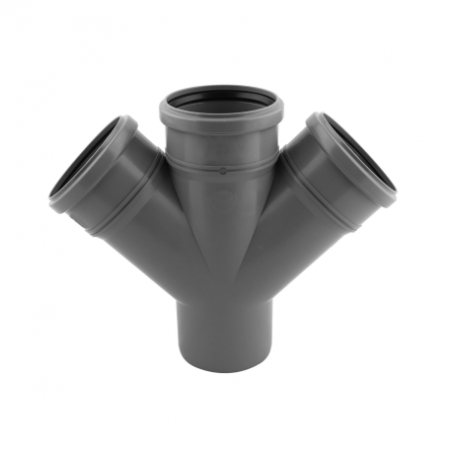 Fitinguri canalizare interioara pp - RAMIFICATIE  PP DUBLA 110/110/110 45