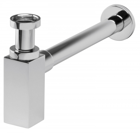 Rezervoare-Sifoane-Racorduri Scurgere-Accesorii - Sifon quadro lavoar alama cromat G 1 1/4*32