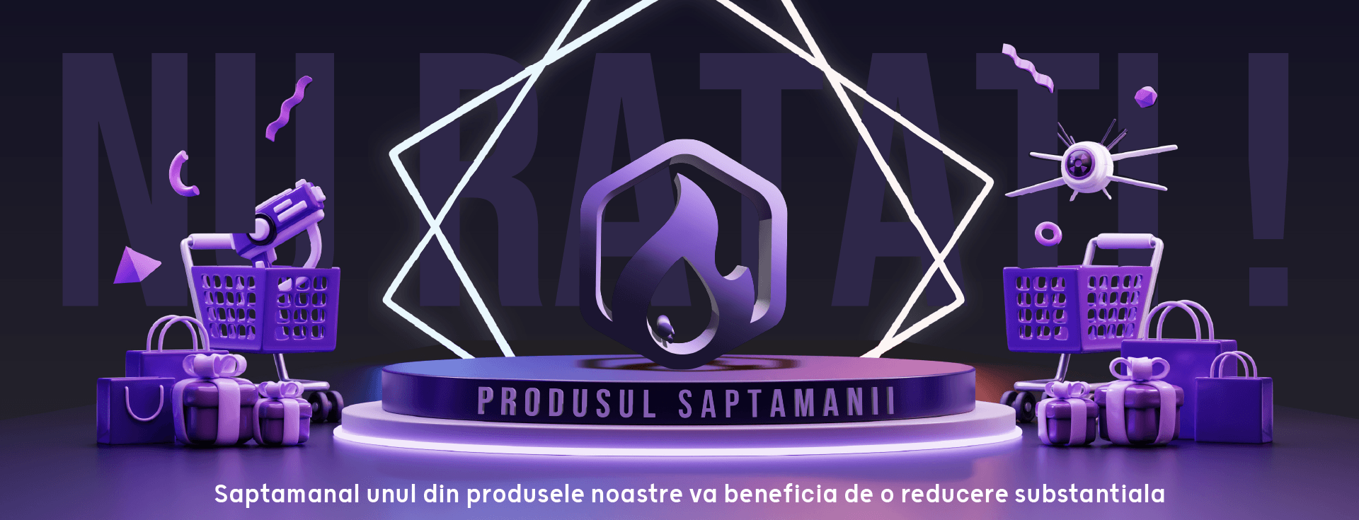 Fiți pe faza - saptamanal unul din produsele noastre va beneficia de o reducere masiva