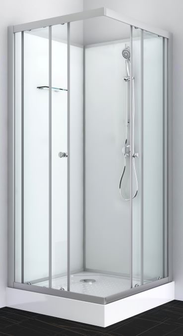 Cabina de dus completa, simpla, fara plafon, 90x90x205cm [1]