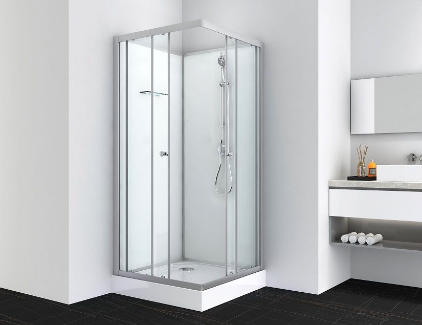 Cabina de dus completa, simpla, fara plafon, 90x90x205cm [2]