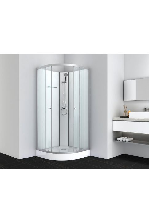 Cabina de dus completa, simpla, fara plafon, 80x80x205cm [2]