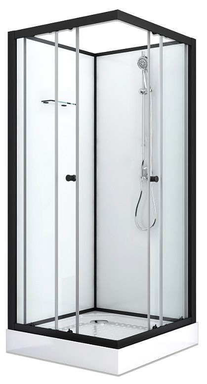 Cabina de dus completa, simpla, fara plafon, 80x80x205cm [1]