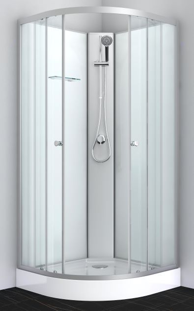 Cabina de dus completa, simpla, fara plafon, 90x90x205cm [1]
