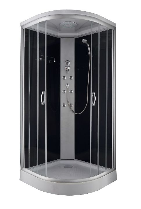 Cabina de dus cu hidromasaj + cadita joasa, 90x90x210 [1]