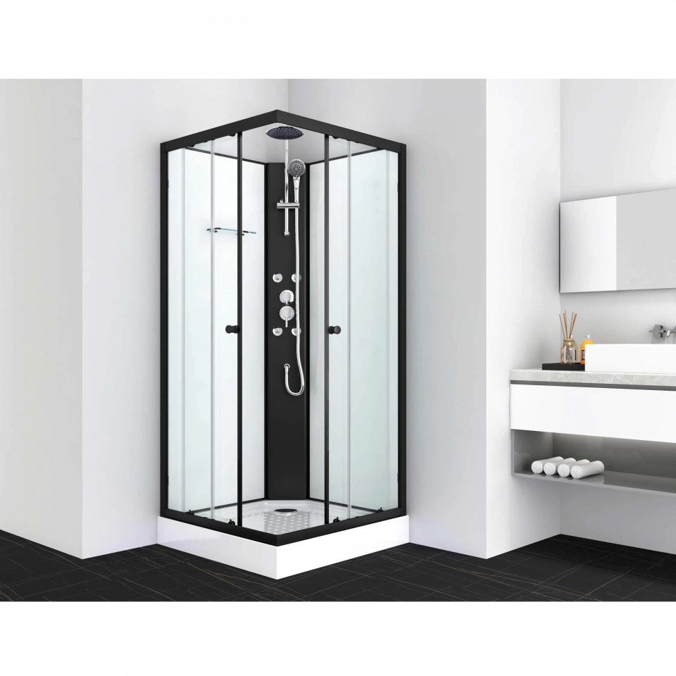 Cabina de dus cu hidromasaj + cadita joasa 90x90x225 [1]
