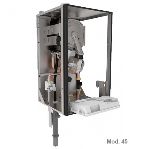Centrala termica pe gaz/GPL in condensare Fondital Itaca CH KR 45 kW, doar incalzire, interfata utilizator multilingva, Kit de evacuare inclus [2]