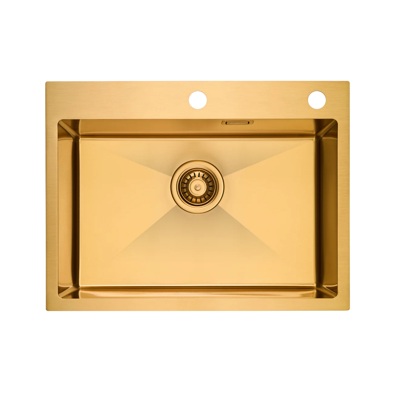 Chiuvetă 600 x 450 Nano PVD Gold baterie + dozator [2]