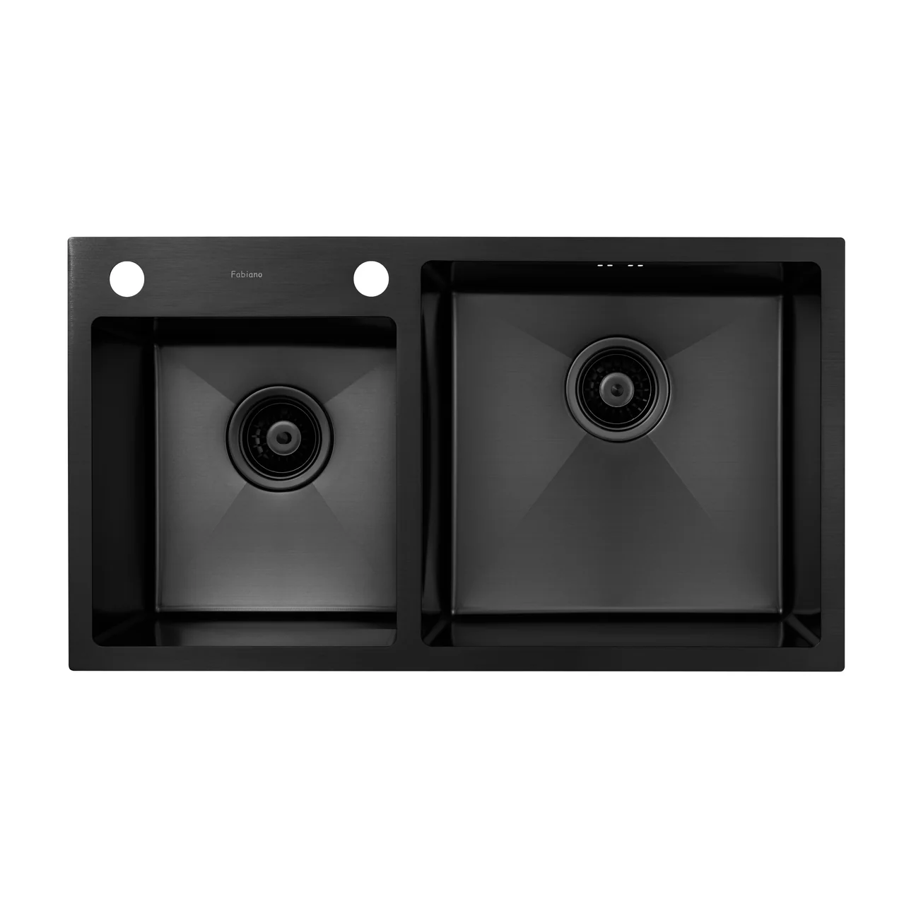 Chiuvetă 780 x 430 / 180 Nano PVD Black baterie + dozator [2]