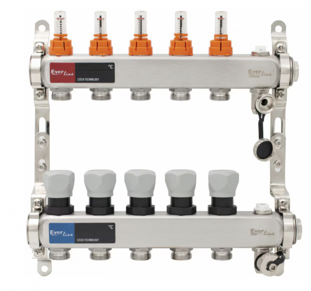 DISTRIBUITOR 5 CIRCUITE CU DEBITMETRU INOX EVER [1]