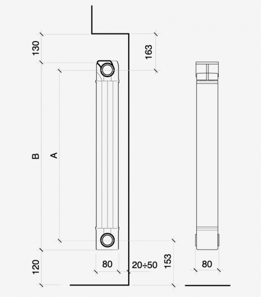 ELEMENT ALUMINIU FONDITAL GARDA DUAL 80 ALETERNUM [3]