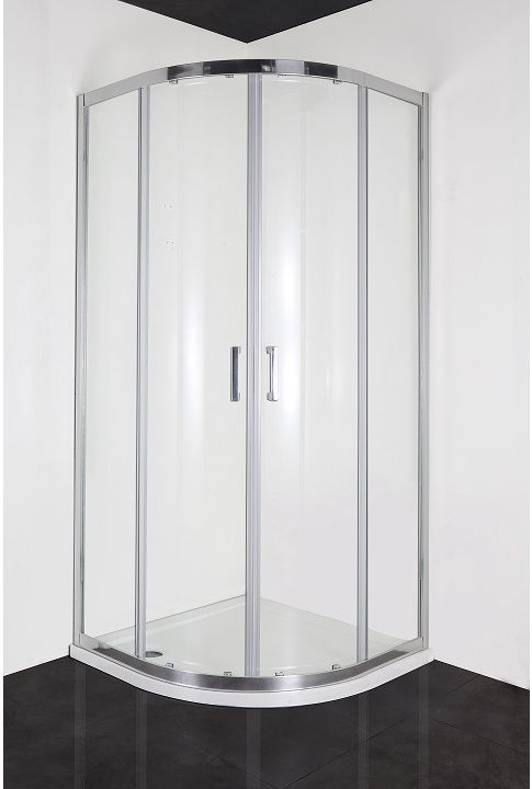 ELITE CROM - Cabina de dus semirotunda, 90x90x195cm [1]