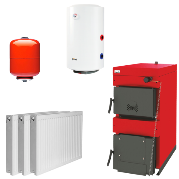 Pachet Centrala pe combustibil solid Burnit NWB 35Kw [1]