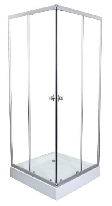 Set cabina de dus+cadita joasa, patrata, 88x88x193cm [1]