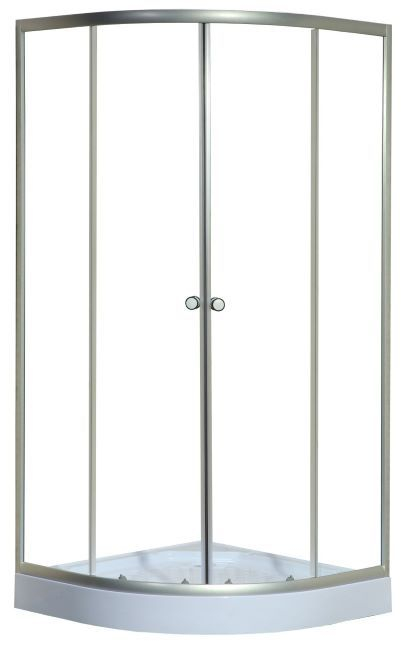 Set cabina de dus+cadita joasa, semirotunda, 80 x 80 x 192,5 [1]