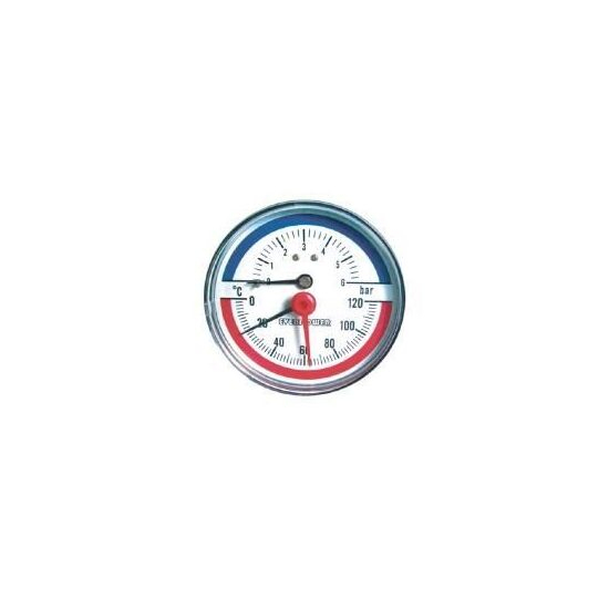 TERMOMANOMETRU 0-6 BAR 0-120 GRD RADIAL [1]