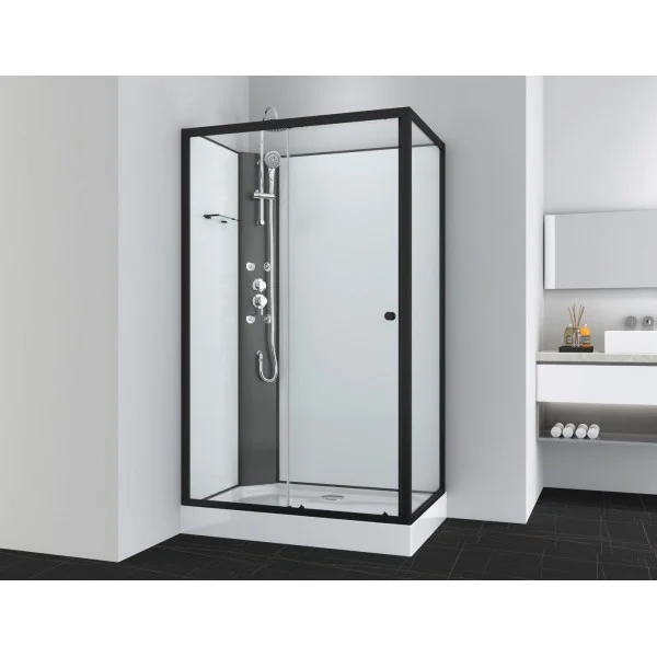 VIVA BLACK Cabina cu sistem de hidromasaj 80 x 120 x 225 [1]