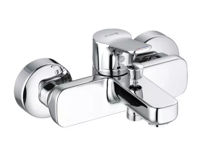 Amenajare baie - Baterie cada Kludi Pure & Easy 376810565, 1/2'', aparent, monocomanda, diverter, cartus ceramic, crom