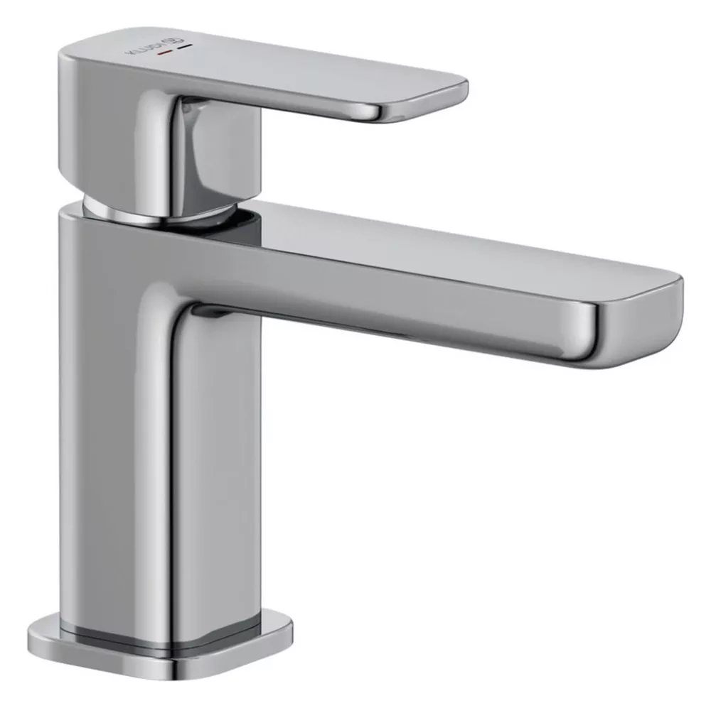 Amenajare baie - Baterie lavoar Kludi Renon, S, 130 mm, ventil, crom, 422660575