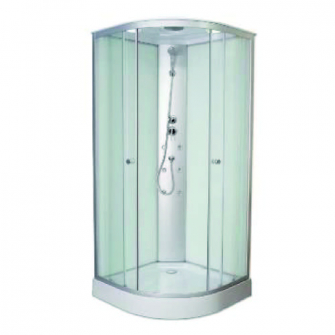 Cabine de dus si cadite - Cabina de dus cu hidromasaj + cadita joasa, 88x88x215