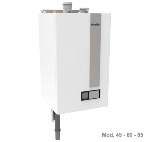 Centrale termice - Centrala termica pe gaz/GPL in condensare Fondital Itaca CH KR 45 kW, doar incalzire, interfata utilizator multilingva, Kit de evacuare inclus