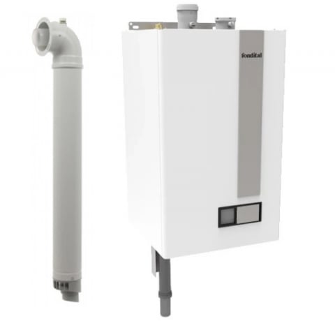 Centrala termica pe gaz/GPL in condensare Fondital Itaca CH KR 45 kW, doar incalzire, interfata utilizator multilingva, Kit de evacuare inclus [2]