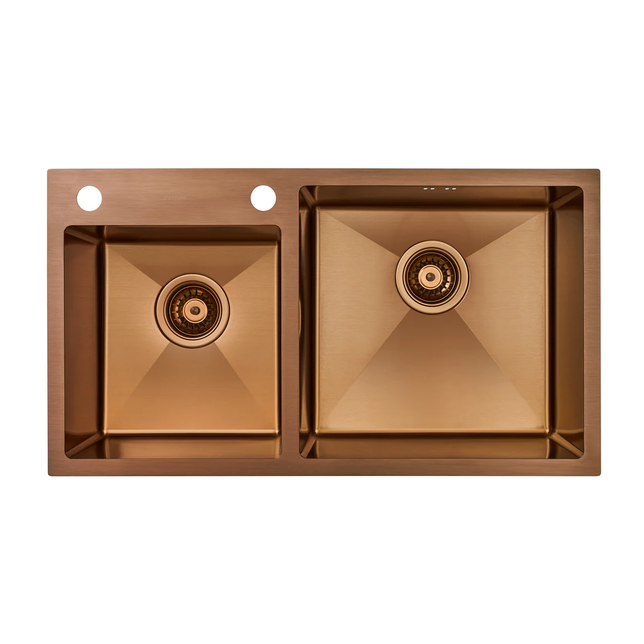 Chiuvetă 780 x 430 / 180 Nano PVD Bronz baterie + dozator [2]