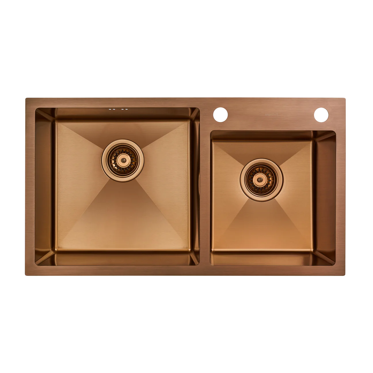 Chiuvetă 780 x 430 / 180 Nano PVD Bronz baterie + dozator [1]