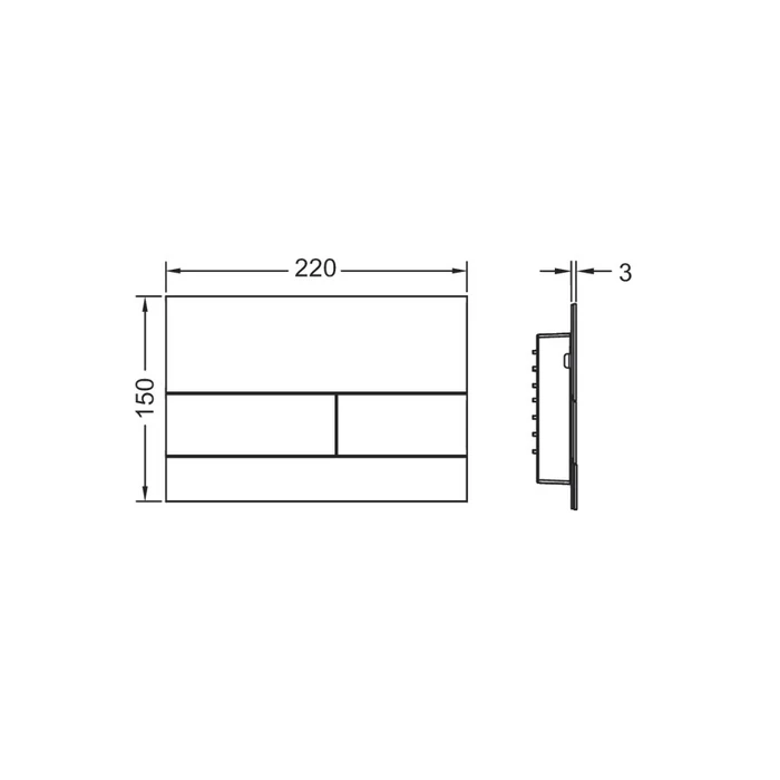 CLAPETA WC TECESQUARE OTEL INOX ANTIAMPRENTA [1]