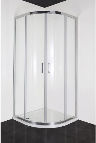 Cabine de dus si cadite - ELITE CROM - Cabina de dus semirotunda, 90x90x195cm