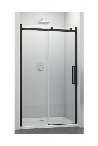 Amenajare baie - ELITE PREMIUM BLACK - Usa glisanta, 140cm