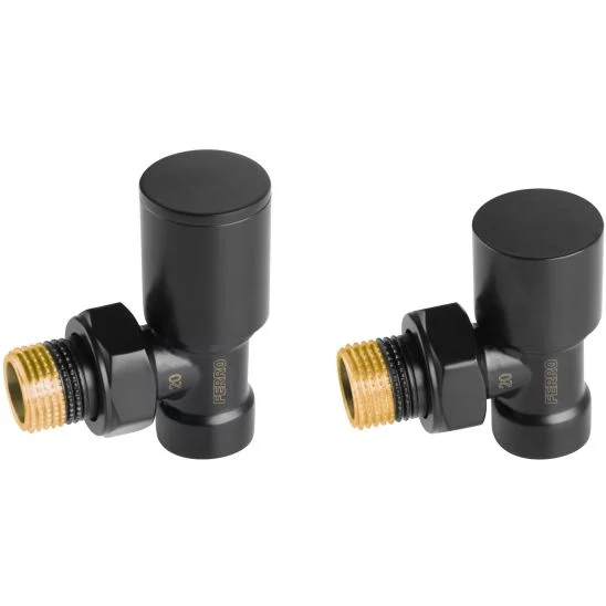 Accesorii sanitare - SET ROBINET TUR RETUR COLTAR NEGRU 1/2 FERRO