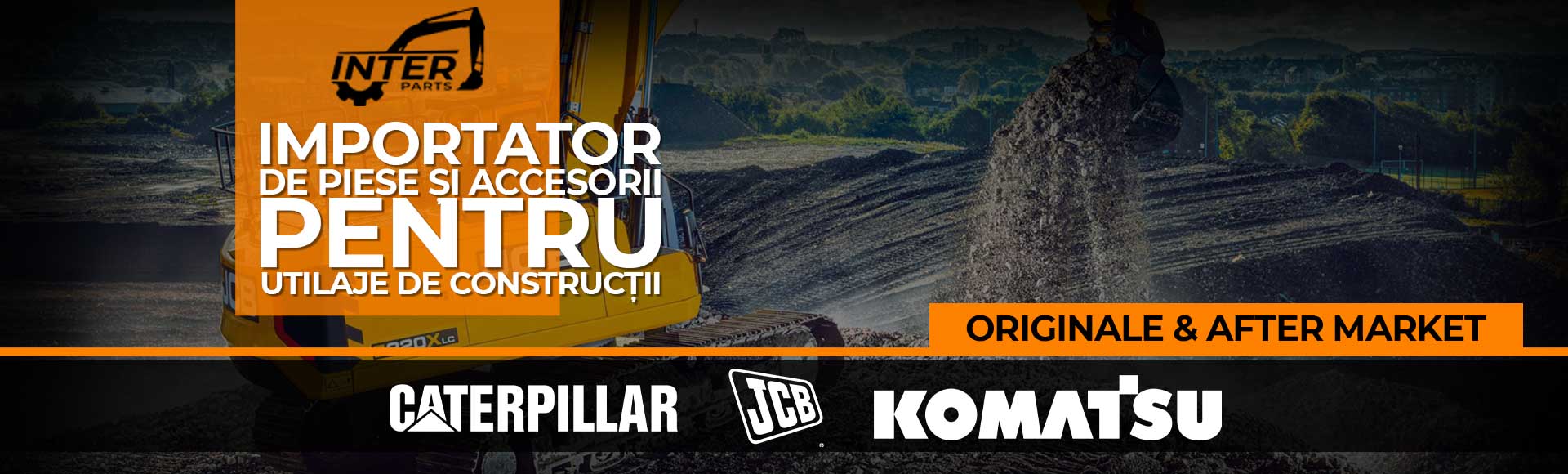 Piese pentru utilaje de constructii JCB, Komatsu, Caterpillar