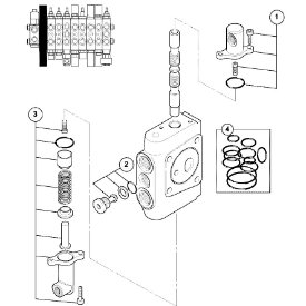 PIESE JCB - Felie distribuitor JCB 25/222540 pentru JCB 8020