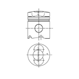 Piese de motor Deutz - Piston+segmenti motor Deutz 04205256