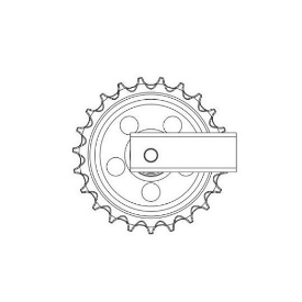 Piese cale rulare: idler, sprocket, role - Rola intinzatoare pentru JCB 8035ZTS