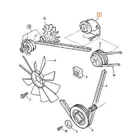 PIESE JCB - Suport ventilator pentru JCB 3CX