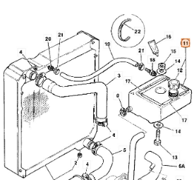 PIESE JCB - Vas de expansiune Jcb 269/20254 pentru Jcb 426