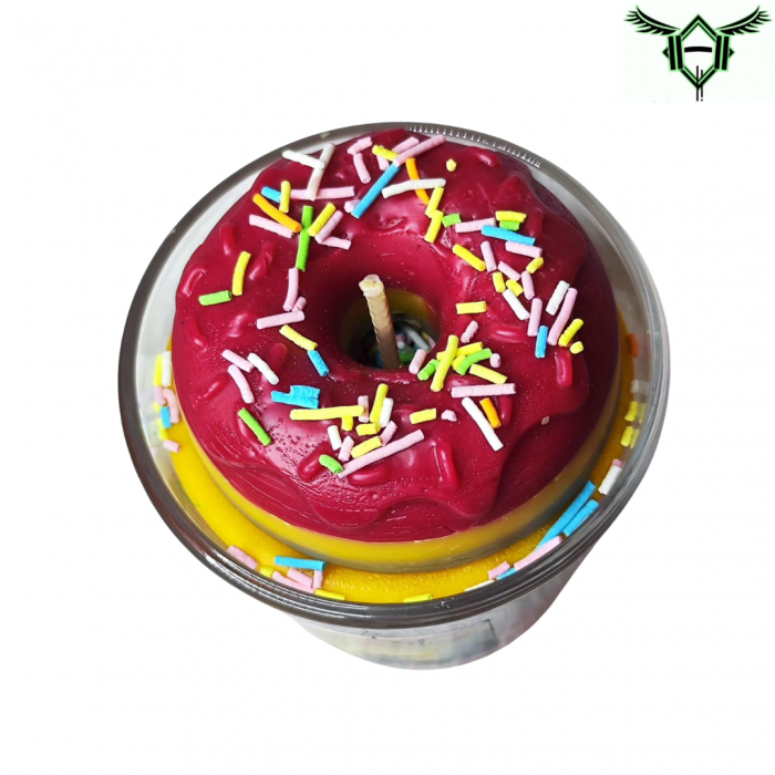 Scented Candle - Red Donut [2]