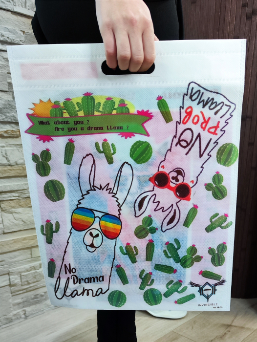 Textile Bag Lama Drama [2]
