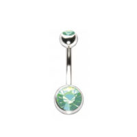 Belly Button Piercing - Green [1]