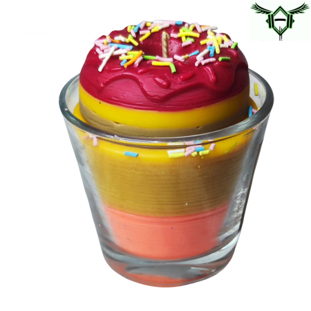Scented Candle - Red Donut [2]