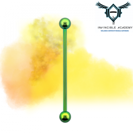 Ear Piercing - Industrial Piercing - Green