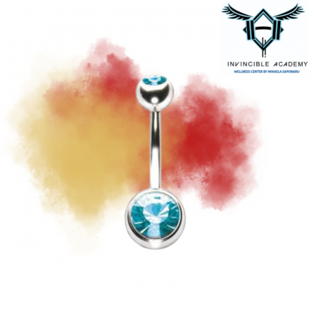 Belly Button Piercing - Belly Button Piercing - Aqua Marine