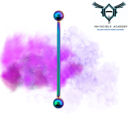 Ear Piercing - Industrial Piercing - Rainbow