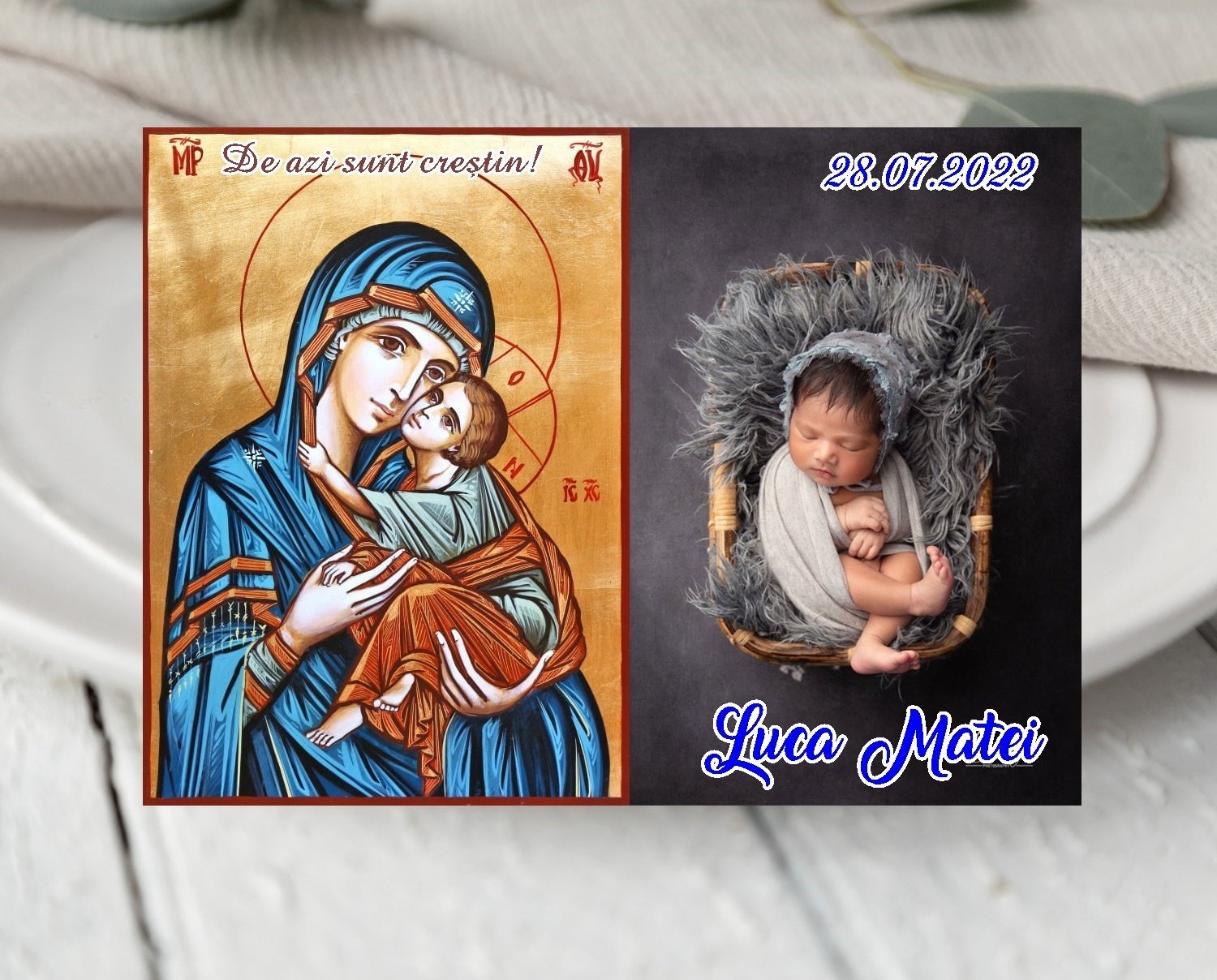 Magneți foto pentru botez – amintiri personalizate care rămân o viață întreagă