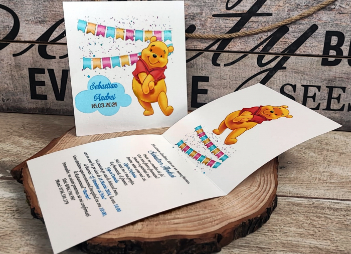134 - Invitatie botez WINNIE THE POOH [4]