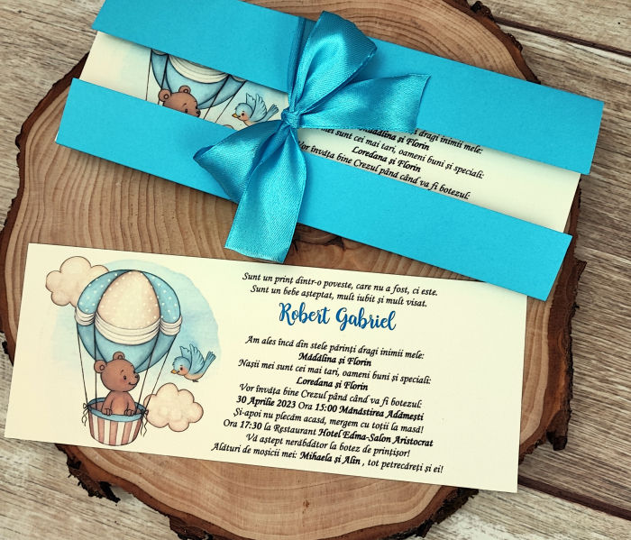 83 - Invitatii Botez ursulet in balon [3]