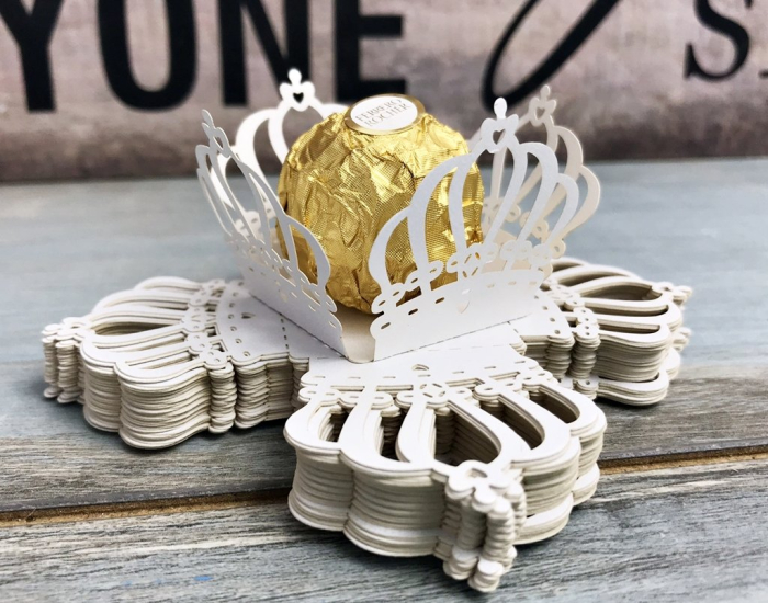 Ambalaj pentru ciocolata Ferrero Rocher (model alb) [3]
